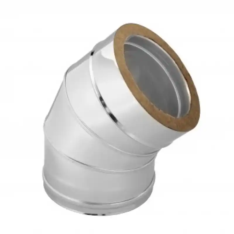 Insulated double wall elbow 45° Meistverkauft