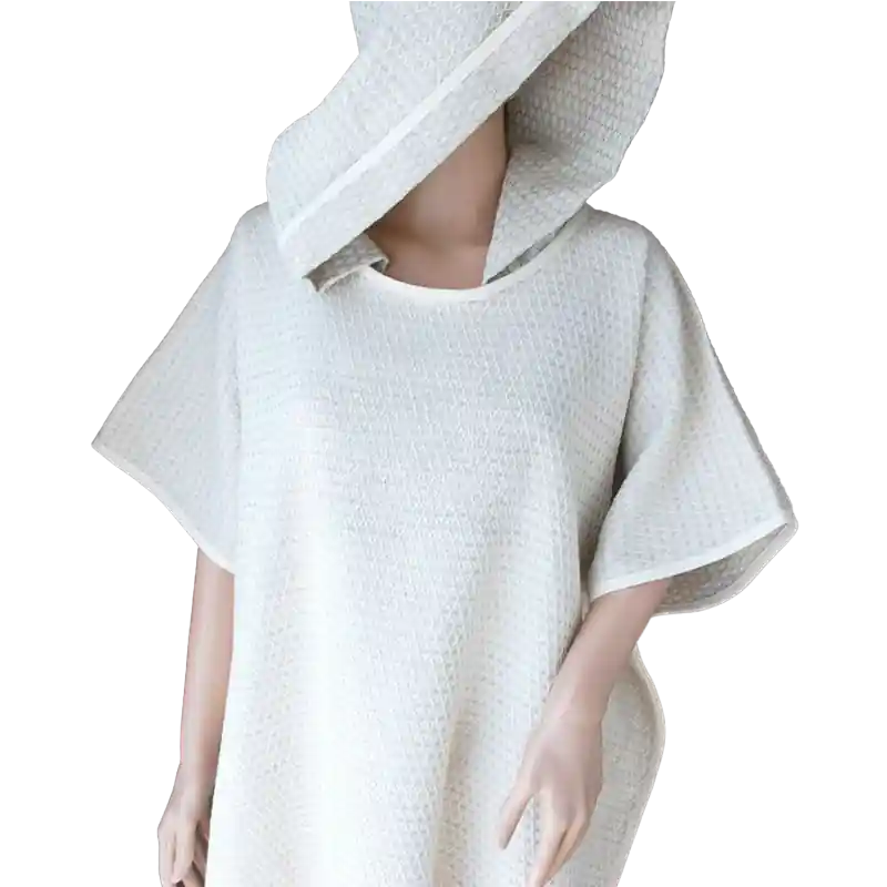 Leinenponcho-Handtuch mit Kapuze Versand Am Gleichen Tag