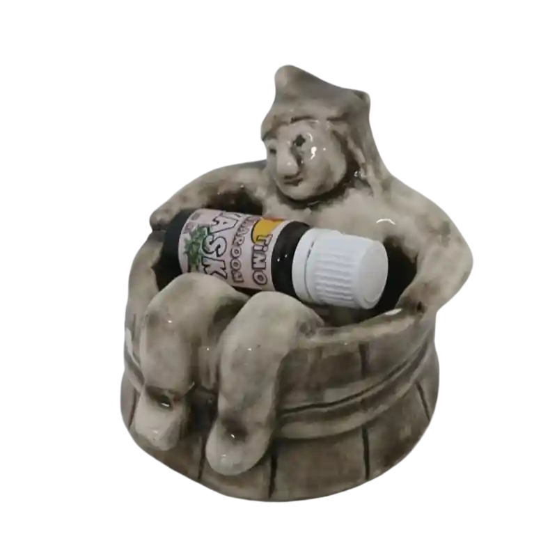 Duftbehälter aus Keramik - Saunageist mit Aroma Neue Ware