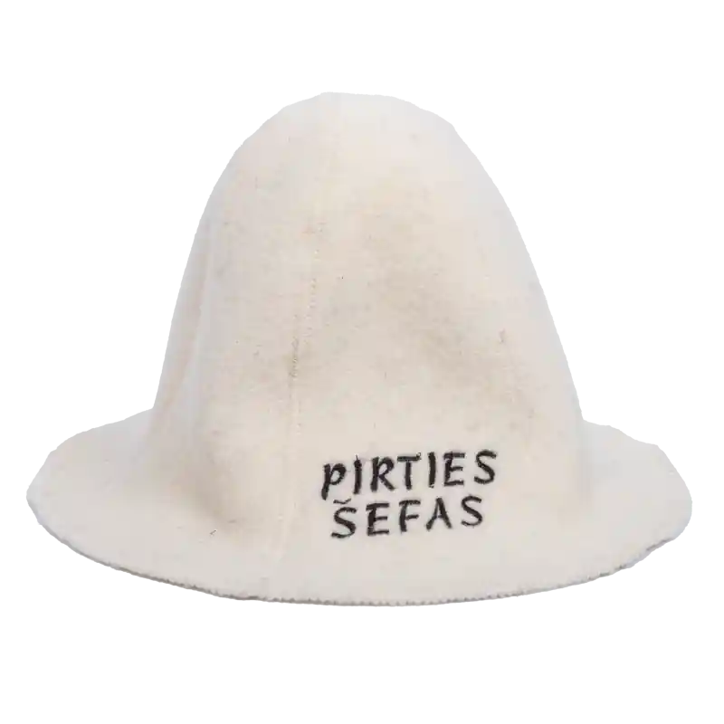 Ausverkauf Saunahut - PIRTIES ŠEFAS, weiß