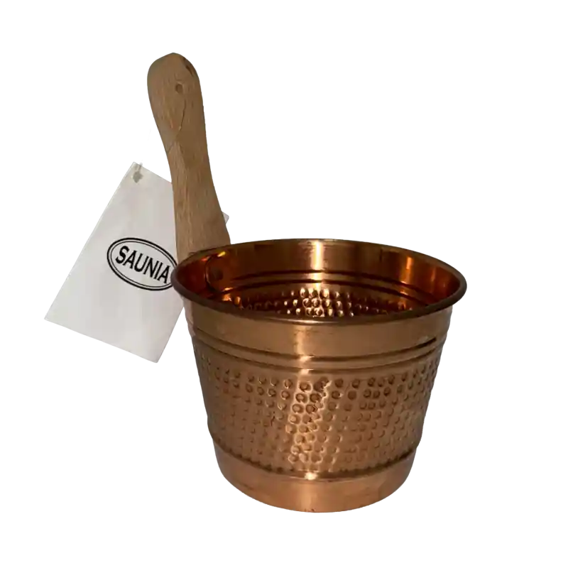Sauna-Kupfereimer mit Griff, 1 l Sale