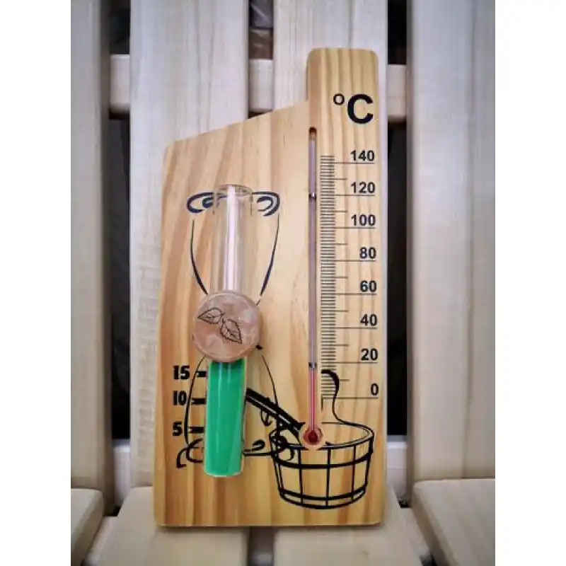 Schnäppchen Sanduhr - Spiritusthermometer, grün