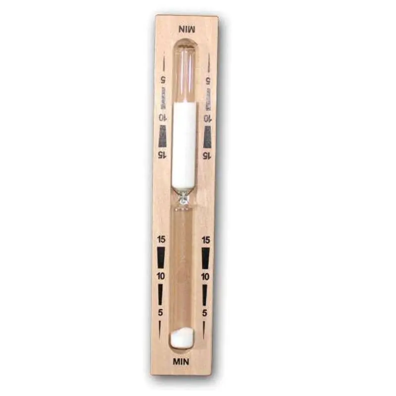 Begrenztes Angebot Sanduhr für Sauna - 15 min, weiß