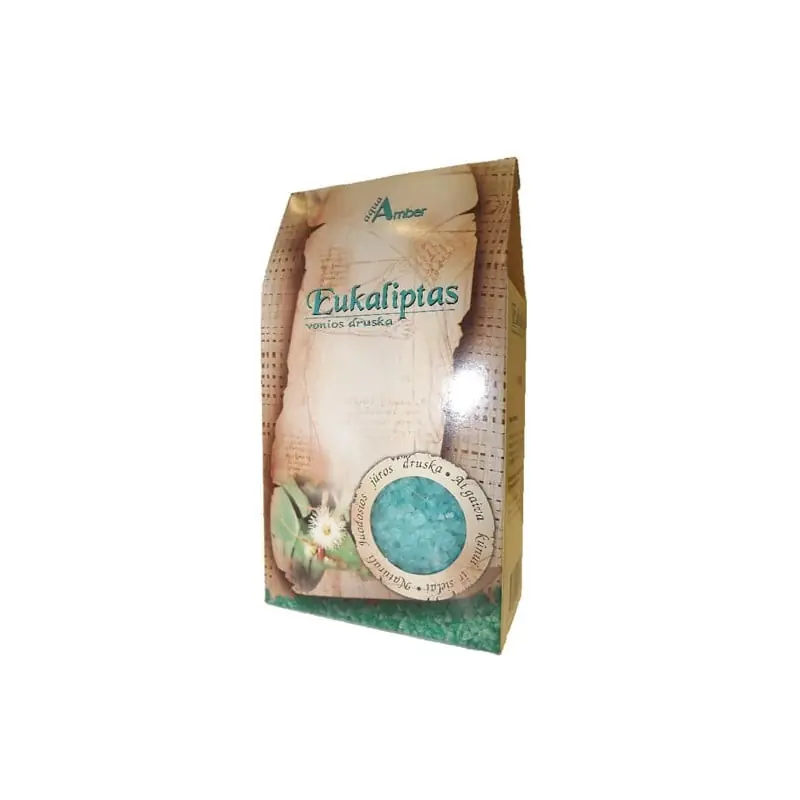 Geprüft Natürliches Badesalz Aqua Amber - Eukalyptus