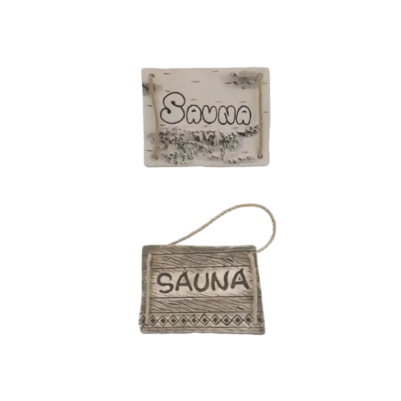 Schneller Versand Türplatte SAUNA