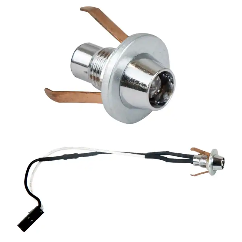 LED-Saunaleuchte, Zusatzleuchte, LED-Licht, 1 Stück, 3000 K, 15 cm, silber Schneller Versand