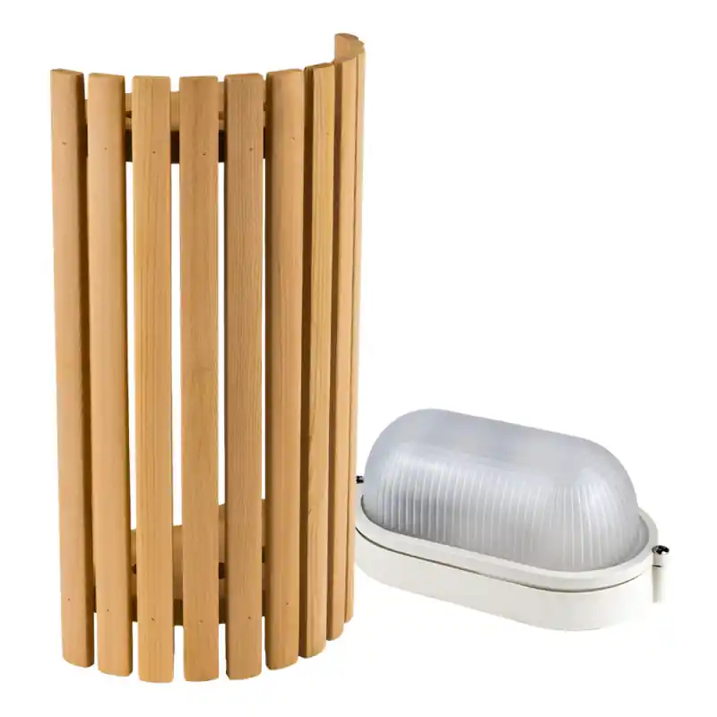 Neue Kollektion Sawo Lampen- und Gitter-Set 914-VD, Zeder