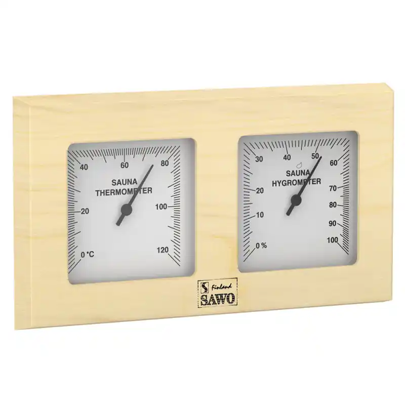 Bestseller SAWO Thermo-Hygrometer 224-THP, Kiefer