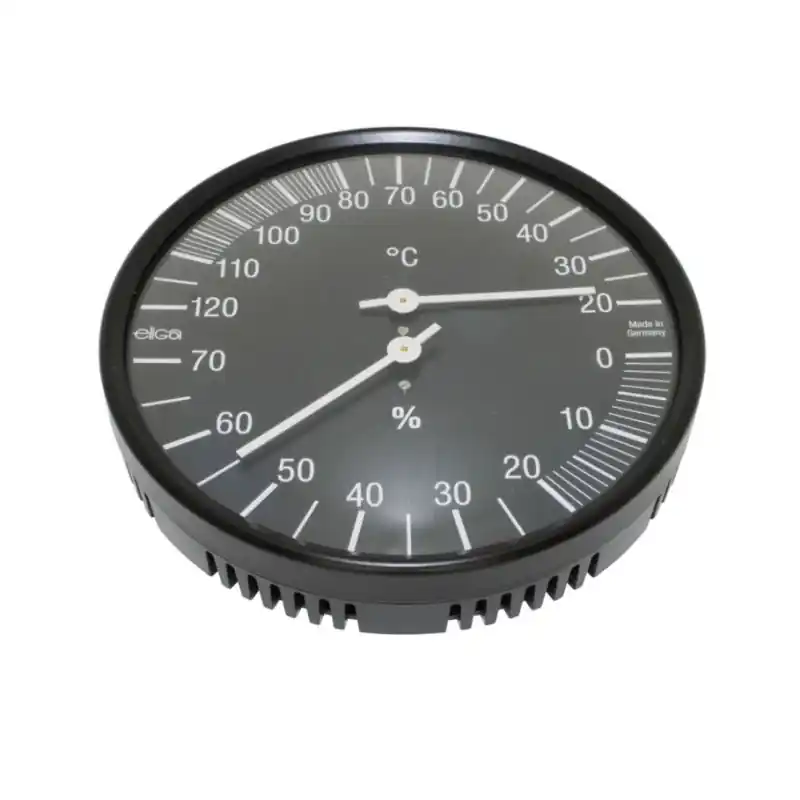 Schneller Versand Thermometer-Hygrometer, schwarz