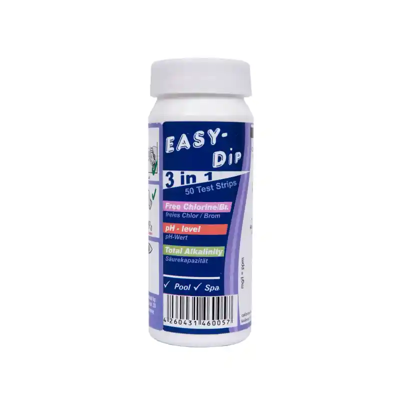 Wasserteststreifen Easy-Dip 3 in 1, PH/CL/BR/Alkalinitätstest Bestseller