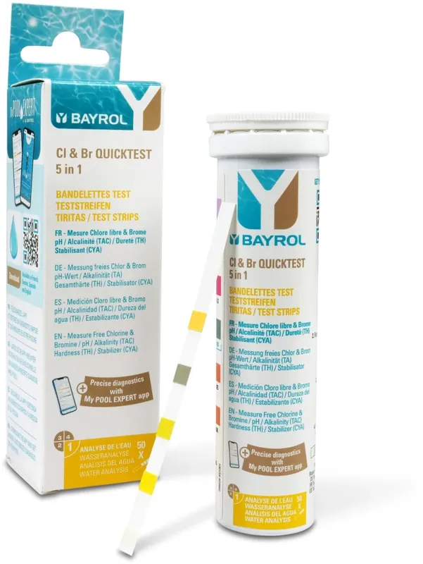 BAYROL Quicktest Teststreifen pH/Cl/TAC/Algizid Ausverkauf