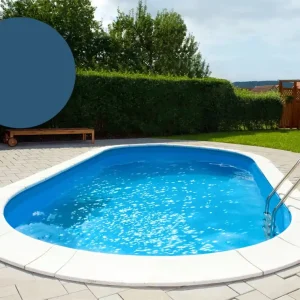 BWT Poolfolie Oval 366 x 610 x 125 cm - Adriablau, Stärke 0,6 mm / ohne Biese (überlappend) Versand Am Gleichen Tag