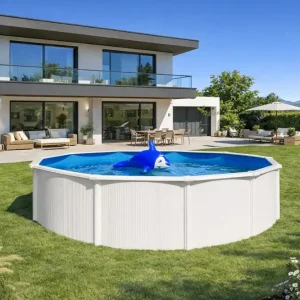 Mega-Angebot CF. Group Poolfolie Rund Ø 550 x 135 cm - Blau, Stärke 0,8 mm / ohne Biese (überlappend)