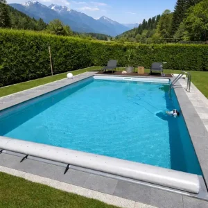 CF. Group Poolfolie Rechteckig 700 x 350 x 150 cm - Grau, Stärke 0,8 mm / mit Keilbiese P3 Preisreduziert