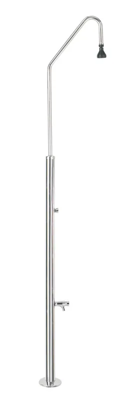 Zertifiziert Dusche Standard V2A mit Automatikventil und Entnahmehahn