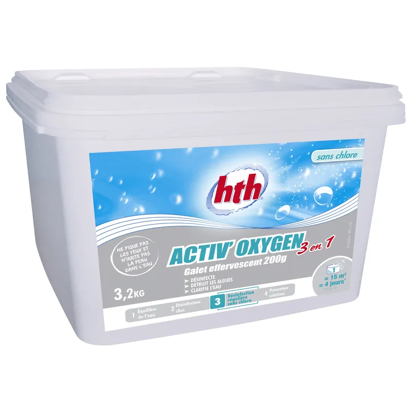 Letzte Chance HTH Oxygen 3 in 1 Aktivsauerstoff Desinfektion 3,2kg