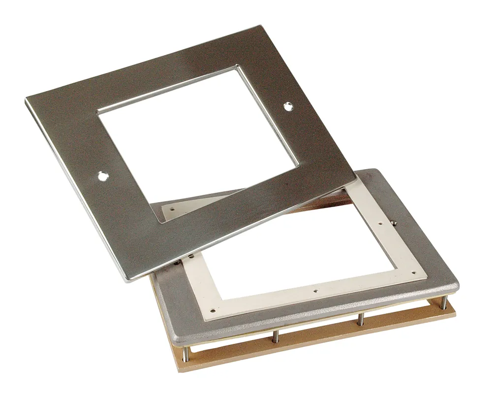 Zertifiziert Flanschsatz 3-teilig mit Blende V4A für Fertigbecken
