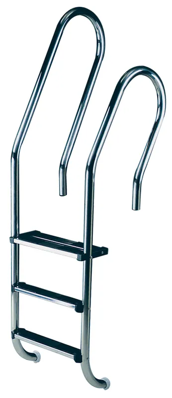 Angebot Schwimmbadleiter asymmetrisch Mixto Deluxe Edelstahl V4A 3 Stufen, bis 1,20 m