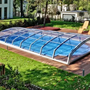 novacomet Visual Flach Schwimmbadüberdachung Angebot