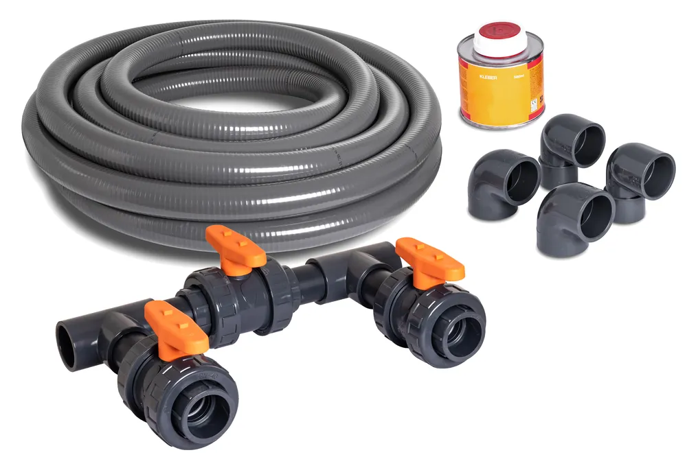 Nur Heute Bypass Set für Wärmepumpe 63mm Anschluß