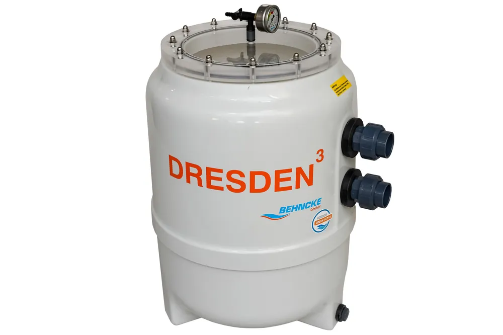 Behncke Filterbehälter Dresden mit Besgo Stangenventil, 500 mm Knallerangebot