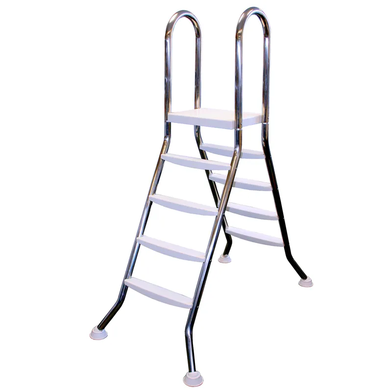 Sichere Zahlung Hochbeckenleiter V2A rutschfest 2 x 3 Stufen, bis 1,20 m