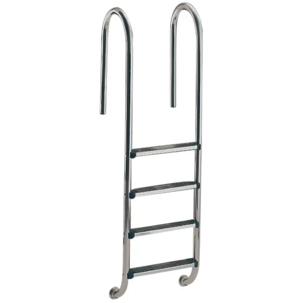 Beliebt Einbauleiter Standard V2A enge Holmausladung für Styroporsteinbecken 4 Stufen, bis 1,50 m