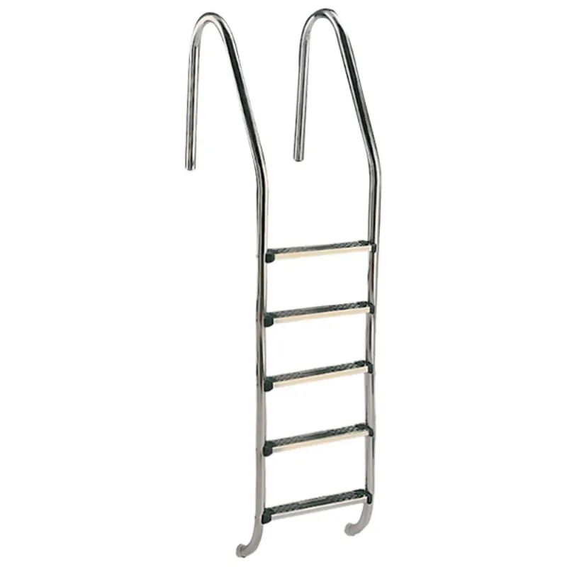 Sonderangebot Einbauleiter Classic V2A weite Holmausladung 5 Stufen, bis 1,80 m