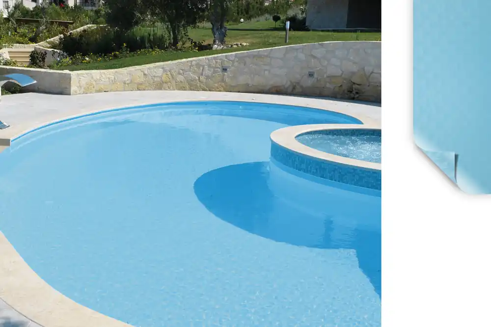 ELBE Supra Schwimmbadfolie Hellblau, 25,00 m, 1,65 m Preis Gesenkt