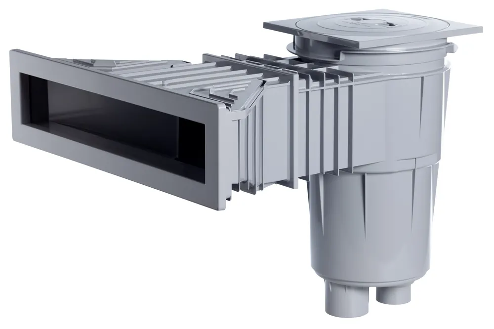 Versand Am Gleichen Tag Astralpool Kunststoff Skimmer 17,5 Slim Folienbecken Hellgrau (RAL7004)