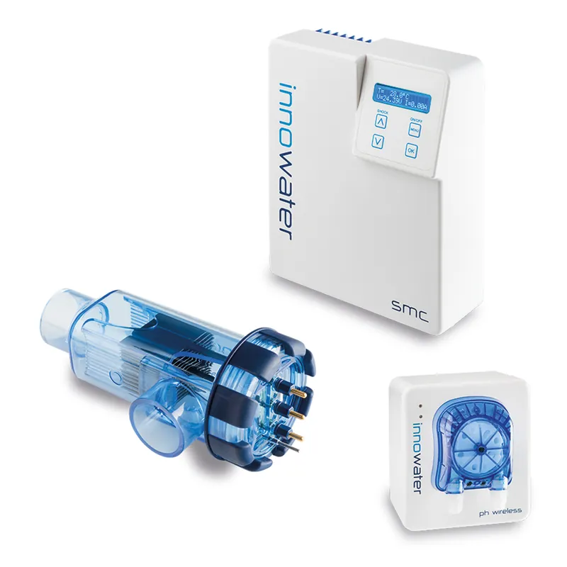 Innowater Salzelektrolyseanlage Digital selbstreinigend Kabellos pH SMC50 pHw Mega-Angebot