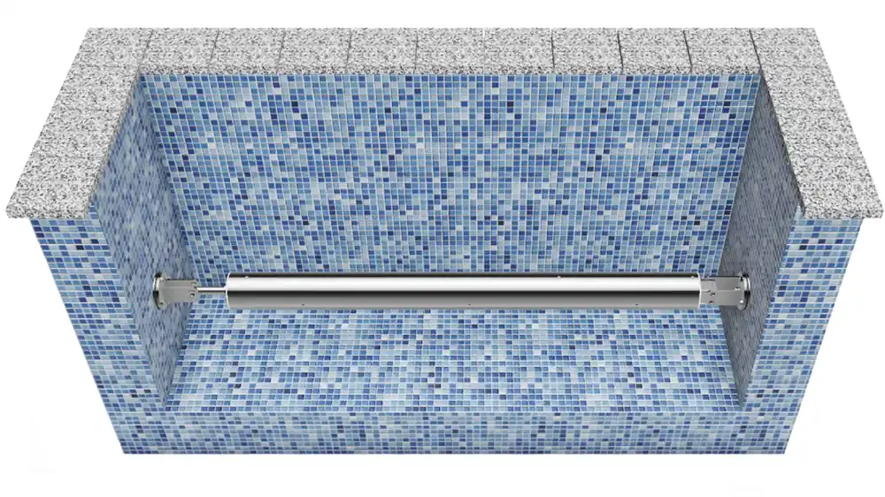 Geprüft Pool Unterflurrolladen Komplett zum Einbetonieren 250Nm-129mm