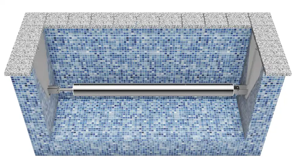 Waterbeck Unterflurrolladen Komplett zum Einhängen 550mm, 150Nm-168.3mm Heißes Angebot