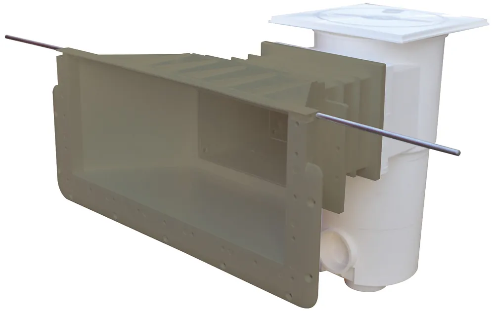 Schnäppchen Aquareva Überlaufskimmer SL119 farbig große Saugöffnung verlängert Beige