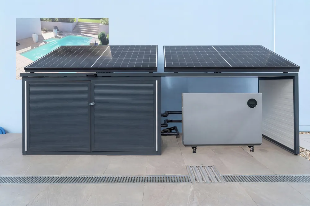 Solarbox mit Solarpaneelen und Wechselrichter Solarbox 2P 1W Beliebt