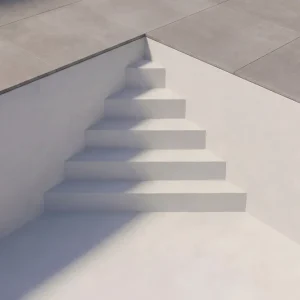 Knallerangebot Upper Class Pooltreppe Ecktreppe 45° für Folienpools 3,0 m, Sitzbank rechts