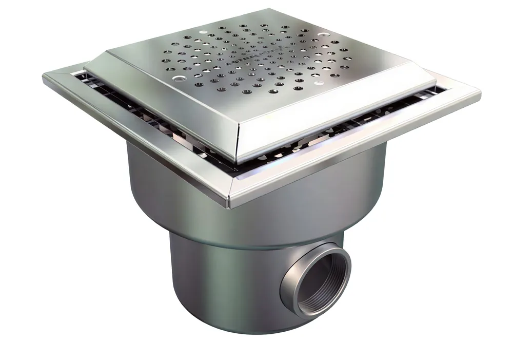 Top-Angebot Bodenablauf Pool Edelstahl V4A 250×250 mm – AstralPool STYLE Folienbecken, Antiwirbel Deckel