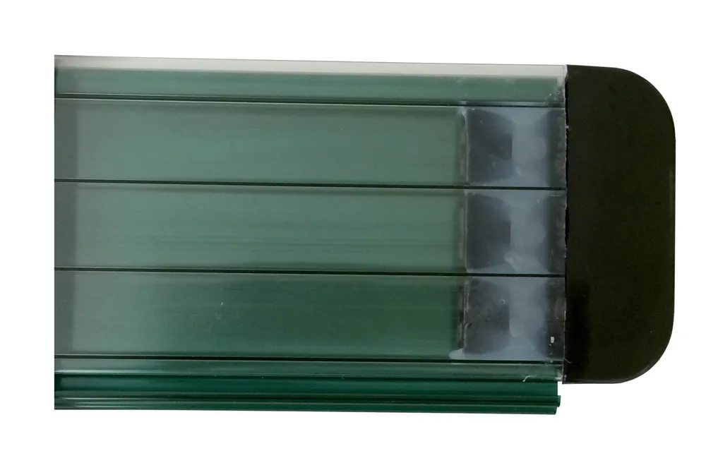 Aktuell Poolabdeckung Rollladen TIXIT – Lamellenabdeckung aus PVC & Polycarbonat 3,5 x 8,0 m, Kristallgrün, Polycarbonat L69