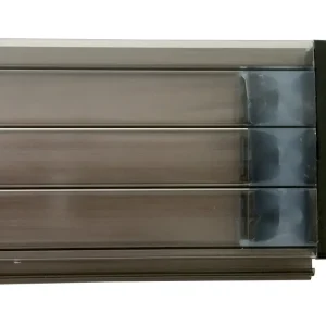 Mega-Angebot Poolabdeckung Rollladen TIXIT – Lamellenabdeckung aus PVC & Polycarbonat 3,0 x 6,0 m, Kristallbraun, Polycarbonat L69