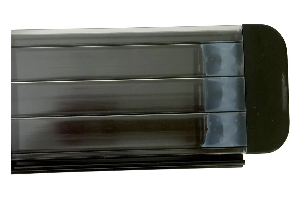 Super-Preis Poolabdeckung Rollladen TIXIT – Lamellenabdeckung aus PVC & Polycarbonat 4,0 x 10,0 m, Kristallschwarz, Polycarbonat L69