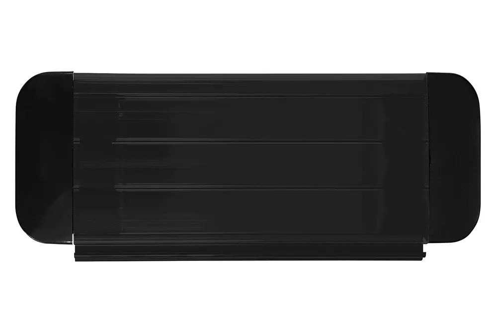 Poolabdeckung Rollladen TIXIT – Lamellenabdeckung aus PVC & Polycarbonat 3,0 x 7,0 m, Absolut Schwarz, Polycarbonat L69 Highlight