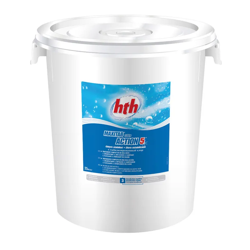 HTH 200g Multifunktions Chlortabletten Maxitab Action 5 													 																																																																																											10 kg Knallerangebot