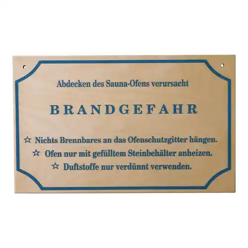 Hinweisschild Brandgefahr Schneller Versand