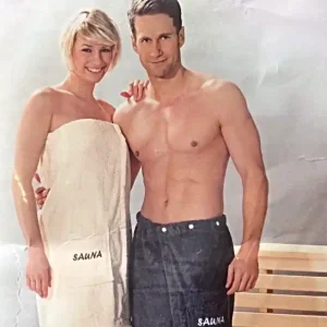 Echt Sauna-Kilt, Baumwolle weiß