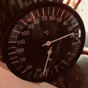 Klimamesser Thermometer und Hygromter schwarz Eliga Expressversand