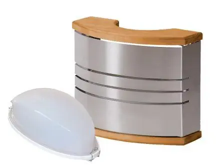 Nur Heute Saunaleuchte "Legend" - Edelstahl Lampe Saunalampe Harvia Saunalicht Wandlampe Sauna