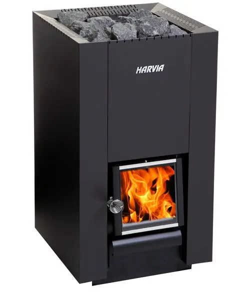 Echt Holzbeheizter Saunaofen Harvia Linear 18 compact inkl. 2.BImSCHV-