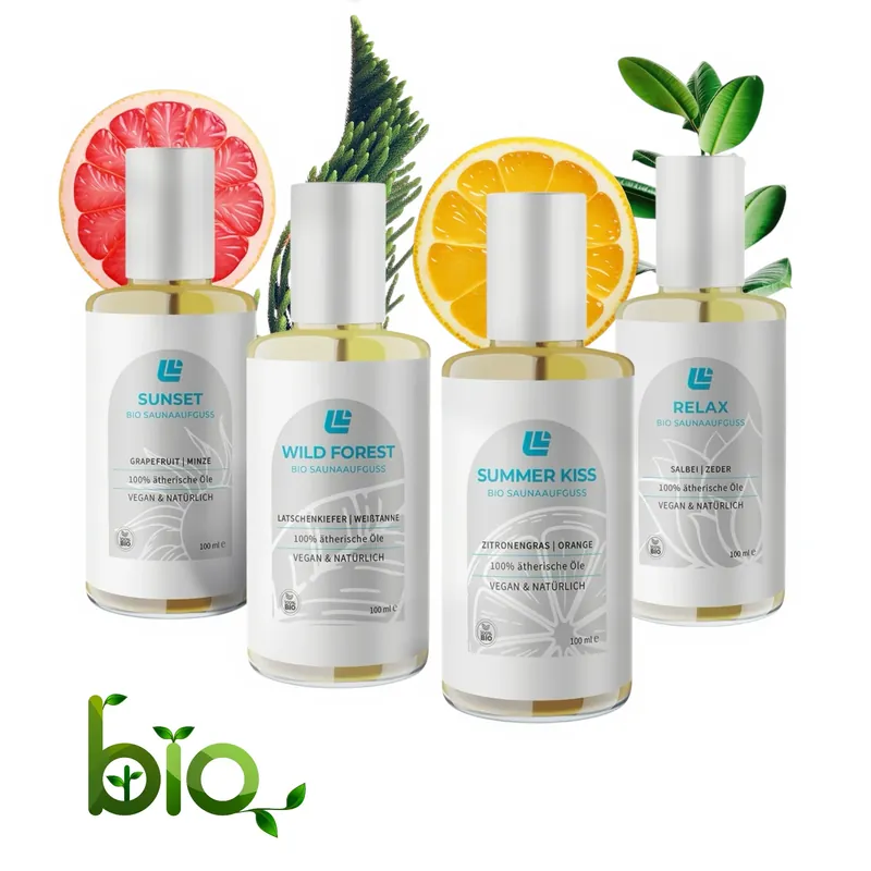 Preisreduziert Bio Saunaaufguss 4er Set