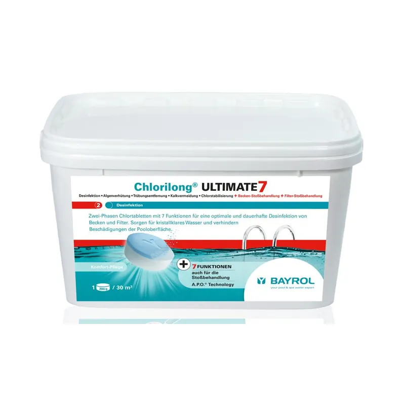 Expressversand Bayrol Chlorilong Ultimate 7 - mit Clorodor Kapsel 4,8 Kg Eimer