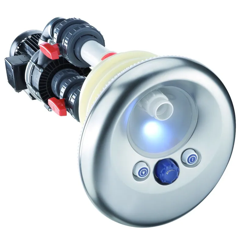 Sofort Bestellen Einbau-Gegenstromanlage Badu Jet Vogue Badu Jet Vogue, Fertigbausatz mit weißer LED 54 m³/h, 230V